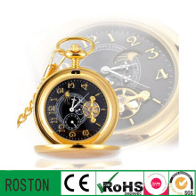 Automatic Movement Business Pocket Clock for Gift